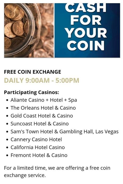 casino coin exchange.